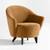 Crate & Barrel Sensorio Swoop Arm Velvet Accent Chair 4 thumbnail