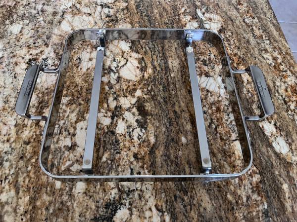 ALL CLAD  Baking Silver Metal Casserole Dish Holder~~ Trivet 1