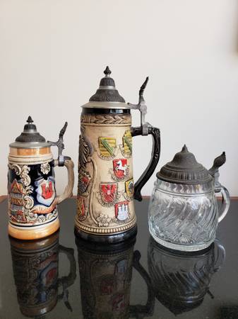 3 Beer Steins 1