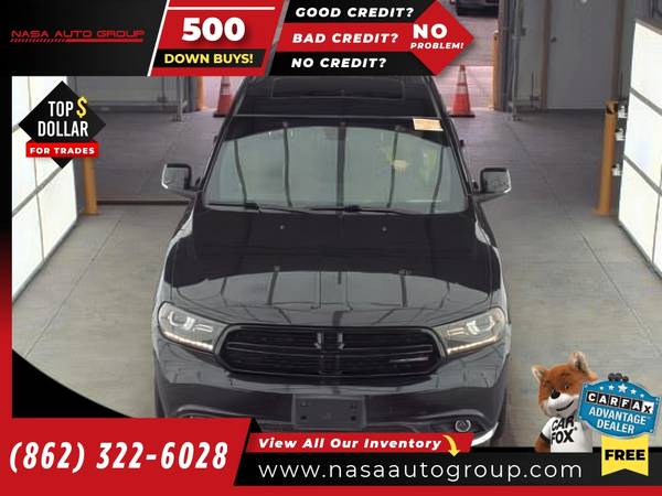 2018 Dodge Durango GT AWD - $13,490 (The price in this ad is the downpayment)63614955318657121