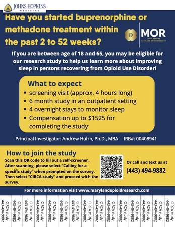 Individuals with Opioid Use Disorder Needed for a Research Study 1