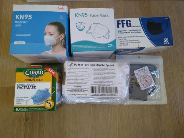 Over 150 Assorted Face Masks 1