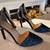 Navy Sparkly High Heels. 1 thumbnail