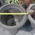 2 Planter Pots Plastic Black URN 23" Flowers Plants 2 thumbnail