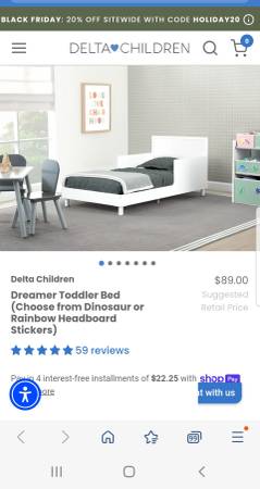 Delta dreamer toddler bed 1