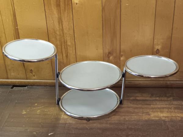 VINTAGE Milo Baughman Style Tubular Chrome Swivel Coffee Table MCM - $275 (Birmingham)63471122096515123
