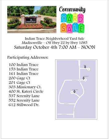 Neighborhood wide yard sale 1