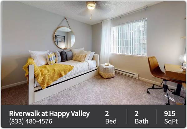$1,577 / 2br - 915ft2 - 2 Bedroom / 2 bathroom for rent! You won't be disappointed! (Happy Valley)64039058462210122