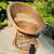 Vintage Mini Peacock Rattan Wicker Barrel Bucket Egg Chair 7 thumbnail
