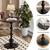 Simple Trending Small Side Table, Round Drink Table End Table, Sofa Table TV Tra 5 thumbnail