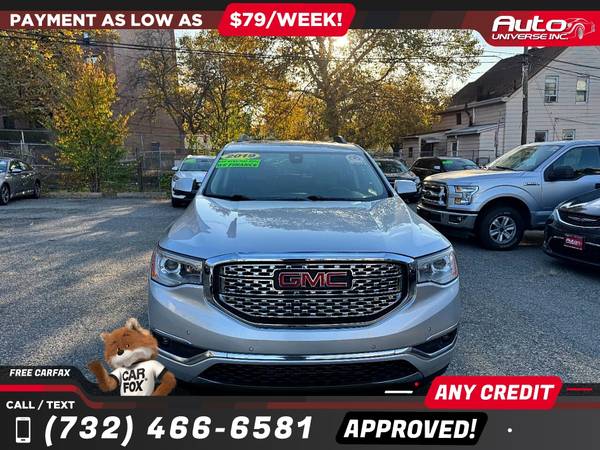 2019 GMC Acadia Denali 4x4SUV SUV 4 x 4 4-x-4-SUV - $500 (Todos los precios anunciados son PAGOS INICIALES)63614719790209122