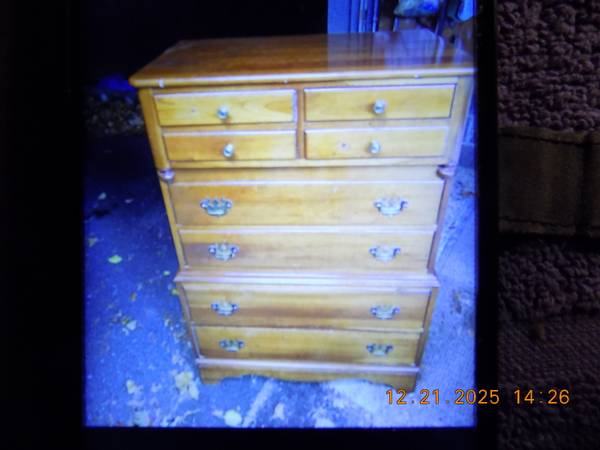 Solid wood Bureau 8 drawer...250.00 1
