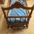 Antique Walnut foot operated rocking cradle 1 thumbnail