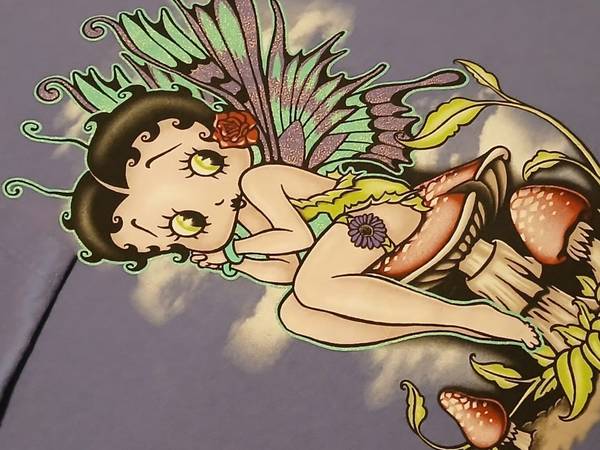 VTG Vintage 2003 Betty Boop Mushroom Shirt - Adult Men's Size Large | 1