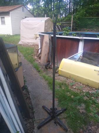 Unique iron coat tree 1