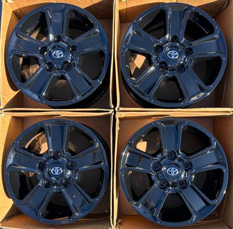 18” Toyota Tundra Sequoia Factory Wheels Rims Gloss Black New SR5 1