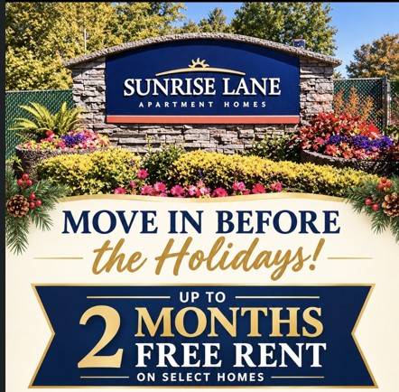 2 & 3 BEDROOM HOMES AVAILABLE! MOVE IN BEFORE THE HOLIDAYS! 1