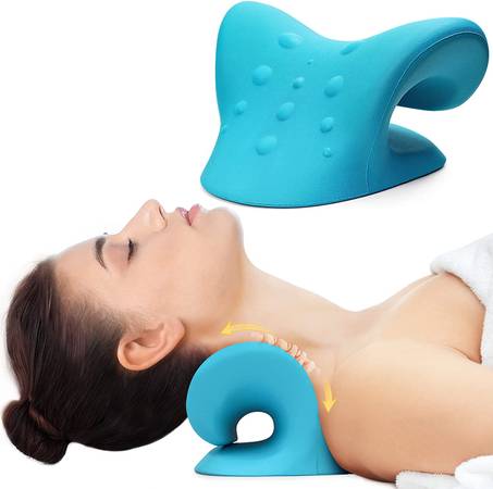 RESTCLOUD P HEALTH blue neck & shoulder cervical traction device