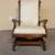 Antique Victorian Eastlake white Spring rocker 4 thumbnail