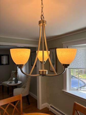 3 light brushed nickel chandelier 1