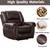 Leather brown recliner chair 3 thumbnail