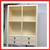 Chinoiserie Zen Ivory Finish Bookcase 6 thumbnail