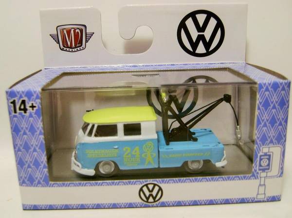 M2 1960 VW Double Cab Truck USA Model new in package, 1:64 scale 1