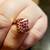 Large 10k Gold Ruby and Diamond Ring 1 thumbnail