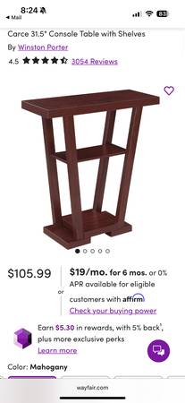 Beautiful Table with Shelves 1