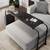 Bar Table Overbed Table with Wheels, Adjustable Height/Width, Rolling Laptop Car 2 thumbnail