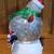 Color Changing Light Up Skiing Snowman Snow Globe 2 thumbnail