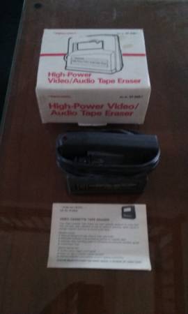 VIDEO/AUDIO TAPE ERASER 1