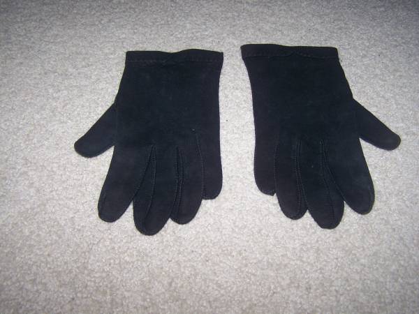 Womens Black Crescendoe Dress Gloves 1