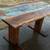 New epoxy resin Dining Table cobblestone autumn River home office desk black wal 5 thumbnail