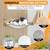 New Cat Wall Hammock 23 x 14 Easy Install Wood with Gray Fabric 4 thumbnail