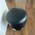 Modern Black Faux Leather Swivel Round Ottoman Stool 4 thumbnail