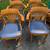Set of 6 MCM Bentwood Dining Chairs Art Deco vintage Thonet style 7 thumbnail