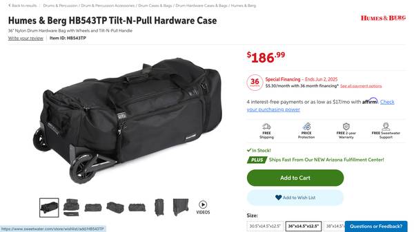 Humes & Berg Hardware Bag 1
