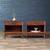 Pair of Mid-Century Modern Walnut Night Stands w/ Bookcase by Drexel, 3 thumbnail