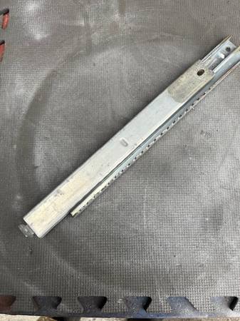 BMW early seat rail; driver outer side, clean, functions fine, 1