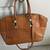 Leather embossed roomy bag. 3 thumbnail