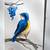 Original Bluebird & Berries - Hand-Signed 6x9 Watercolor & Ink Illustr 4 thumbnail