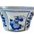 Asian Chinese Ceramic Porcelain Blue and White Vase Planter Vintage 8 thumbnail