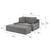 Soft Fabric Couch with Storage Ottoman! 4 thumbnail