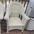 (2) Off White Resin Wicker Patio Chairs 2 thumbnail