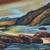 Antique California Plein Air Impressionist Seascape Oil Painting, 1940 13 thumbnail
