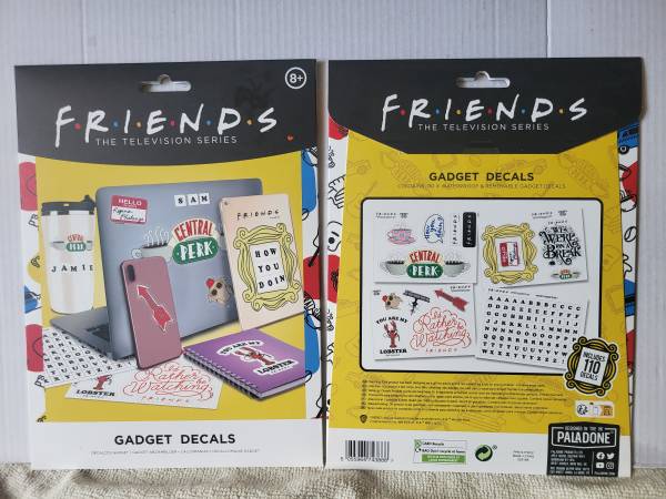 NEW FRIENDS TV Show Decals Laptop Stickers Waterproof  Removeable 1