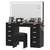 Vanity Desk Set with Large LED Lighted Mirror – 11 Drawers 5 thumbnail
