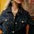 Denim Jacket Embellished with Rhinestones & Pearls 6 thumbnail