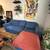 Blue couch with chaise 2 thumbnail